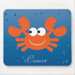 Cute Cancer Crab Zodiac Sign Custom Mouse Pads
