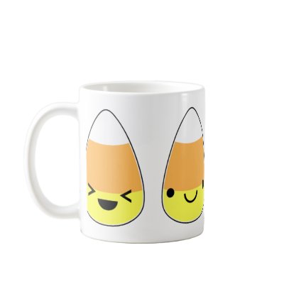 Cute Candy Corn for Halloween! Mug by blackunicorn
