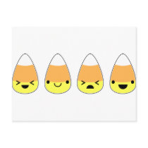 Cute Candy Corn for Halloween! Postcard