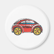 Cute Car Fridge Magnet