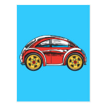Cute Car Postcard