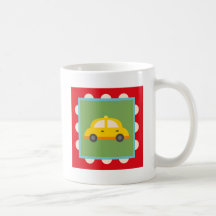 Cute Car Transportation Theme Baby Kids Gifts Coffee Mug