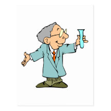 Cute Card for Scientists Postcard