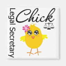 Cute Career Chick - Legal Secretary Fridge Magnets