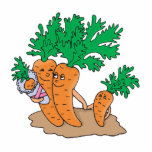 cute carrot cartoon family photo cutouts