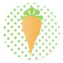 Cute Carrot Round Stickers