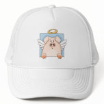 Cute Cartoon Angel Pig Hat