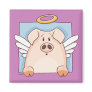 Cute Cartoon Angel Pig Magnet
