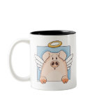 Cute Cartoon Angel Pig Mug
