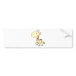 Cute Cartoon Baby Giraffe Shirts Bumper Stickers