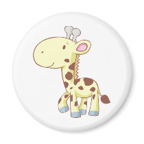 Cute Cartoon Baby Giraffe Shirts Fridge Magnets