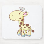 Cute Cartoon Baby Giraffe Shirts mousepads