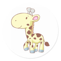Cute Cartoon Baby Giraffe Shirts Stickers
