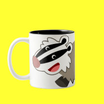 Cute Cartoon Badger Mug
