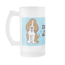 Cute Cartoon Basset Hound Mug