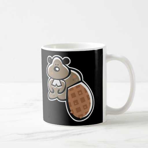 cute cartoon beaver coffee mugs