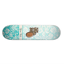 Cute Cartoon Beaver Skate Decks