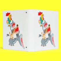 Cute Cartoon Bremen Town Musicians Binder