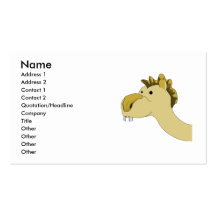 Cute Cartoon Camel Business Card Templates