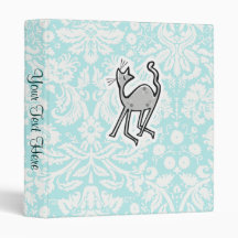 Cute Cartoon Cat Vinyl Binders