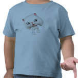 Cute Cartoon Cats: Purrella the White Kitten T Shirt