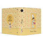 Cute Cartoon Chef Girl Recipe Binder