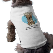 Cute Cartoon Chinese Crested Pet Clothing
