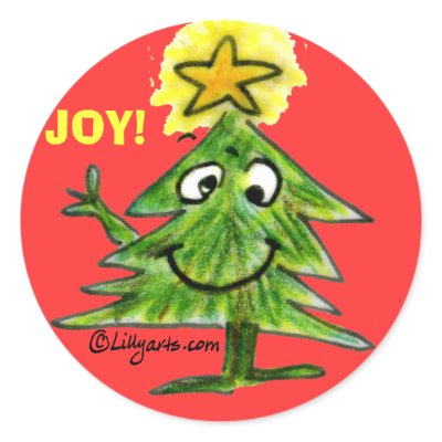 Cute Cartoon Christmas Tree Sticker by zooogle