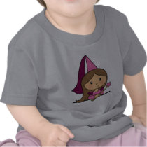 Cute Cartoon Clip Art Princess in a Pink Dress T-shirt