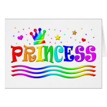 Cute Cartoon Clip Art Rainbow Princess Tiara Cards