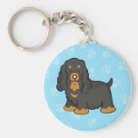 Cute Cartoon Cocker Spaniel Keychain