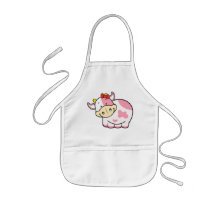 Cute Cartoon Cow Apron