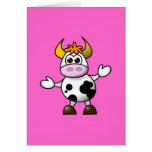 Cute Cartoon Cow Card