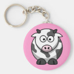 Cute Cartoon Cow Keychain