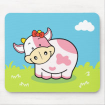Cute Cartoon Cow Mousepad