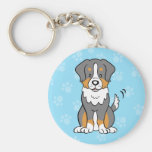 Cute Cartoon Dog Australian Shepherd Keychain