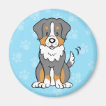Cute Cartoon Dog Australian Shepherd Magnet