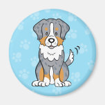 Cute Cartoon Dog Australian Shepherd Magnet