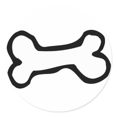 Cute Cartoon Dog Bone by