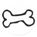 Cute Cartoon Dog Bone stickers