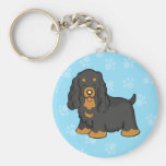 Cute Cartoon Dog Cocker Spaniel Keychain