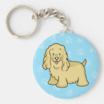 Cute Cartoon Dog Cocker Spaniel Keychain