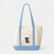 Cute Cartoon Dog Pug  Bag