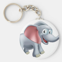 Cute Cartoon Elephant Key Chains