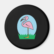 cute cartoon flamingo fridge magnets