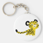 Cute Cartoon Friendly Leopard Keychain keychains