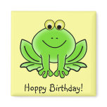 Cute Cartoon Frog Hoppy Birthday Funny Greeting