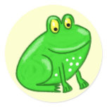 Cute Cartoon Frog Stickers