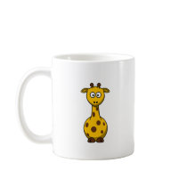 Cute Cartoon Giraffe Clipart Coffee Mug