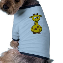 Cute Cartoon Giraffe Dog Tee